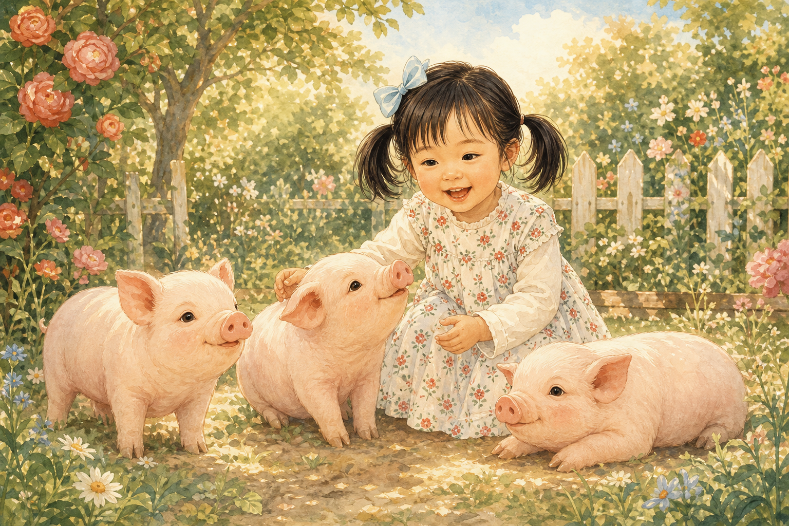 Storybook piggy friends